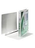 Produkt-Bild: Leitz 42840001 Ringbuch Pr&auml;sentation, mit Taschen, A4, PP, 4 Ringe, 25 mm, weiss