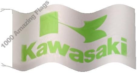 KAWASAKI 5x3ft FLAG BANNER 250 KLR KLX 2006 GSX 900 TRIMMER