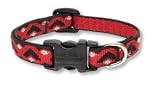 Lupine Adjustable Safety Collars for Cats - 1/2 in. x 8 in. - 12 in. - Retro Red