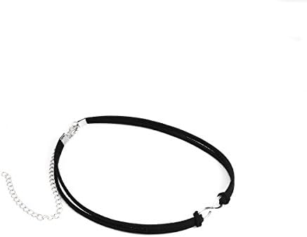 1-3 Pcs Punk Gothic Retro Lace Double Layer Velvet Choker Necklace with "8" Pendent