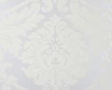 livingwalls 554338 Vliestapete Flock Trend Neo Barock weiss