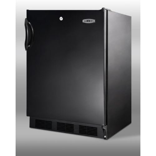 Best Price Summit Commercial Series: FF7LBLADA 5.5 cu. ft. Compact Refrigerator Adjustable Glass Shelves, Door Lock,