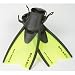 Deep See Splash Junior adjustable split fins for swimming and snorkeling: Blue, pink, or yellow