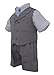 Gino Giovanni Baby-boys Summer Suit Vest Short Set