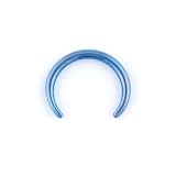 One Titanium Crescent: 14g 5/8 Blue
