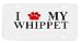 Whippet Paw Love Dog Vanity Auto License Plate