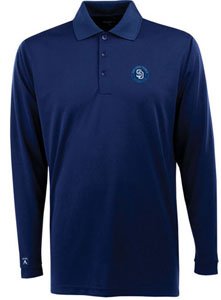 San Diego Padres Long Sleeve Polo Shirt (Team Color) - X-Large