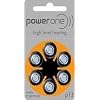 Power One Size 13 Zinc Air Hearing Aid Batteries (60 batteries)