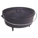 Lodge Dutch Ovens 6 Quart Seasoned Camping Cast Iron Dutch Oven - L12co3