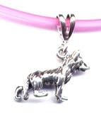 16 Pink German Shepherd Necklace Sterling Silver Jewelry Gift Boxed