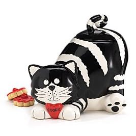Chester the Cat Ceramic Cookie Jar by Burton & Burton