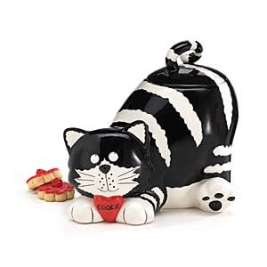 Chester The Cat Kitty Cooky Jar Food Container For Kitchen Decor by