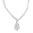Anna Perrone Genuine Quartz 17" Necklace finished with .925 Sterling Silver