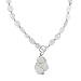 Anna Perrone Genuine Quartz 17" Necklace finished with .925 Sterling Silver