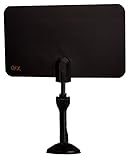 UPC 606540023440 product image for QFX ANT-7BLK/BK Indoor Ultra Flat Rotating Antenna | upcitemdb.com