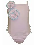 : Baby Lulu Cotton Candy Pink 1 Pc Ruffle Swimsuit