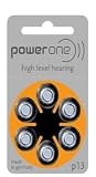 Power One Size 13 Zinc Air Hearing Aid Batteries (60 batteries)