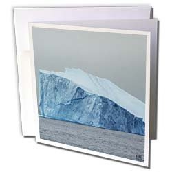 Kike Calvo Arctic - Icebergs from Greenland, drifting on Iceberg Alley Baffin Bay Baffin Island High Arctic Canada - Greeting Cards-6 Greeting Cards with envelopes