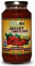 Ethnic Cottage Tomato Basil Jersey Tomato Sauce, 25 Ounce -- 12 per case.