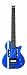 Traveler EG-1S Blue Metallic / Vintage White Racing Stripe Electric Travel Guitar w/ Deluxe Gig Bag