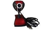 Sunvalleytek Y19 Webcam, Night Vision, Microphone Built In, Rose Red