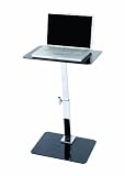 LEVV Adjustable Laptop Table - Black/ Chrome