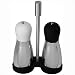 Quality 3-Pc Salt & Pepper Mill Set W/Stand By Oneida