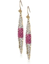 Steve Madden Crystal Linear Drop Earrings