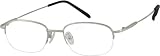 Zenni Optical Eyeglasses 463311 Metal Alloy / Stainless Steel Half-Rim Frame.