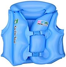 GoldenTanker Children Kids Swimming Aid Inflatable Floating Life Jacket Blue