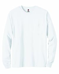 Hanes - 6 oz. Tagless Long-Sleeve T-Shirt with Pocket