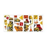 Kids Room Peel & Stick Dump Truck & Signs Appliqu?s - Under Construction