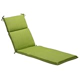 Pillow Perfect Outdoor Green Textured Solid Chaise Lounge Cushion