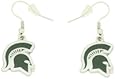 NCAA Michigan State Spartans Logo Dangler Earrings