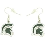 NCAA Michigan State Spartans Logo Dangler Earrings