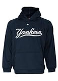 New York Yankees Youth Tackle Twill Hooded Sweatshirt