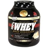 100% Whey Gold-Optimum Nutrition Instantized Whey Protein, 5lb Vanilla Ice Cream