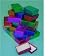 Assoreted Colored - cotton filled boxes /100pk