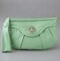 Marc by Marc Jacobs Posh Turnlock Clutch Wristlet Bag Mint Patent