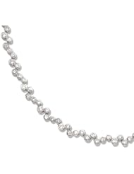 Sterling silver bezel set cz bracelet, 7 inch