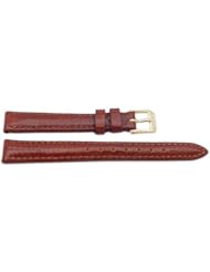 Seiko Brown Leather Lizard Grain Watch Strap