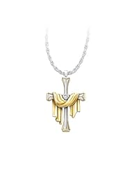 Resurrection Diamond Cross Pendant Necklace by The Bradford Exchange