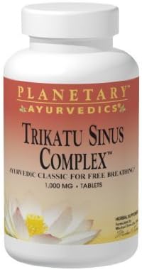 Planetary Herbals Trikatu Sinus Complex (1,000mg, 60 Tablets) by Planetary Ayurvedics