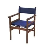Hardwood / Blue Canvas 'Film Directors' Armchair