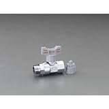 エスコ Rc3/4"xG3/4"逆止弁付ボールバルブ(防食コア付) EA425A-10