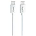 (3CMaker) Type-C to Type-C Connector Data Cable Reversible Design for Nexus 6P, Nexus 5X, OnePlus 2, New Macbook 12 inch, Google ChromeBook Pixel, Nokia N1, Pixel C, and More-White(3.3ft)