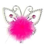Lucy Locket - Accessoire Déguisement - Baguette Magique Papillon Etincelant Fushia