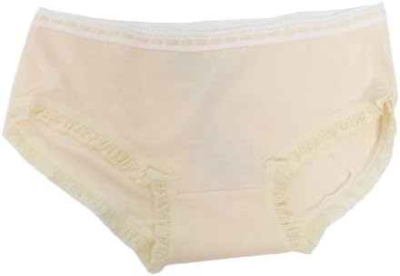 Women Stretchy Waist Bowknot Detail Underpants Briefs Beige XS