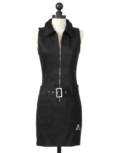 Meesh & Mia Appalachian State University Denim Pocket Dress Black , Size Medium