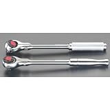 エスコ ３／８”sqラチェットハンドル（スイベルヘッド） EA618BA-15